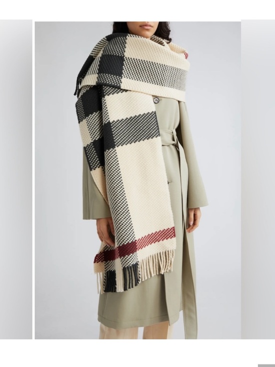 Burberry Accessories - Burberry Oversized Jumbo Check Wool Scarf and Wrap